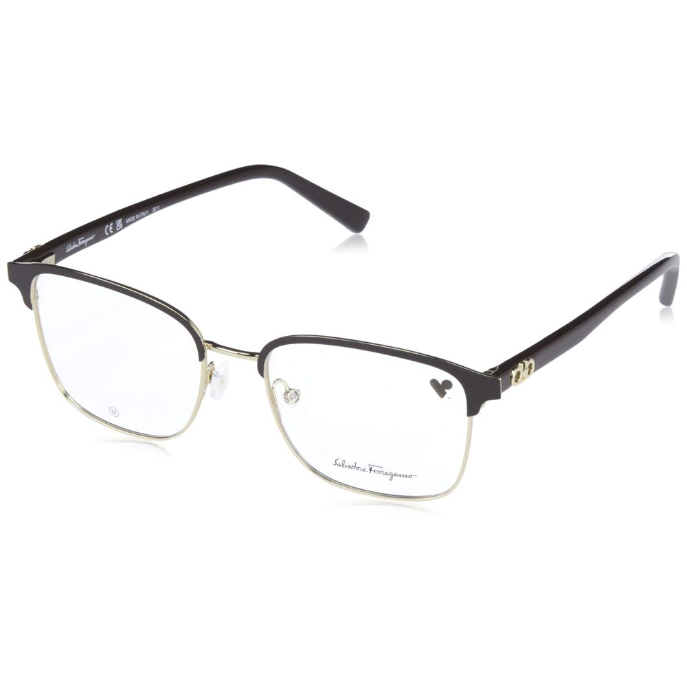 New Salvatore Ferragamo SF 2225 704 Gold & Brown Eyeglasses 53/18/150